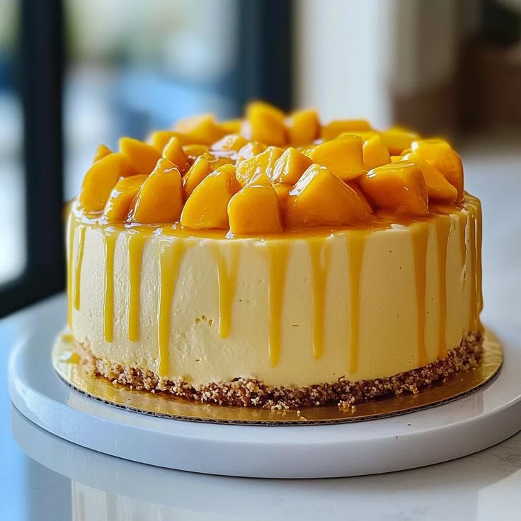 mango vegan cake
