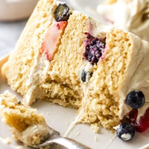 vanilla almond vegan cake