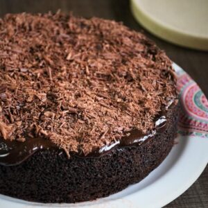 chocolate truffle vegan cake